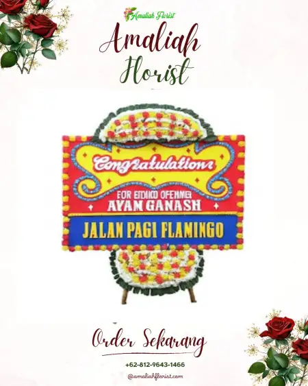 Sewa Papan Bunga Baamang