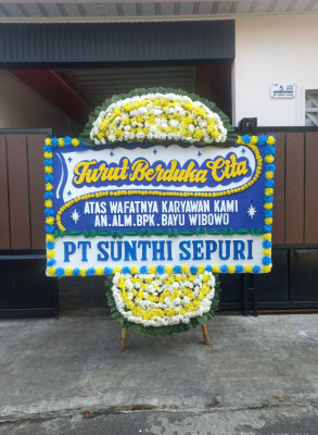 Papan Bunga Duka di Baamang